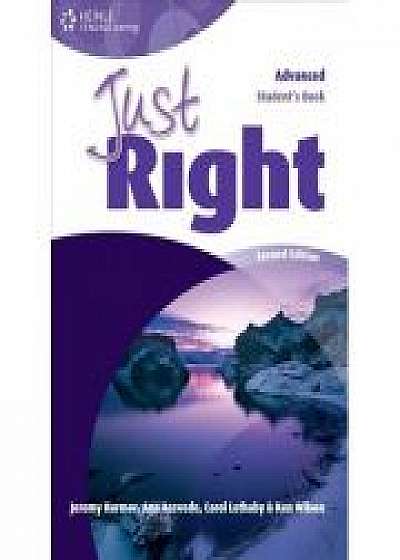Coperta cărții Just Right Advanced Second Edition Student's Book