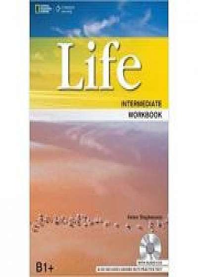 Coperta cărții Life Intermediate Workbook with Key and Audio CD