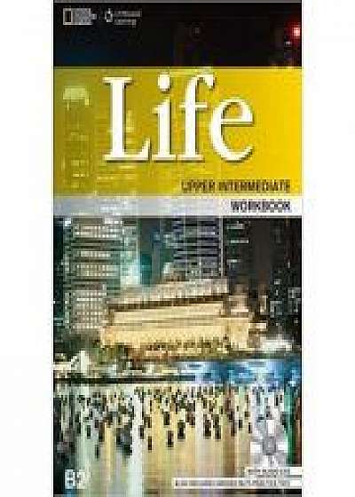 Coperta cărții Life Upper Intermediate Workbook with Key and Audio CD