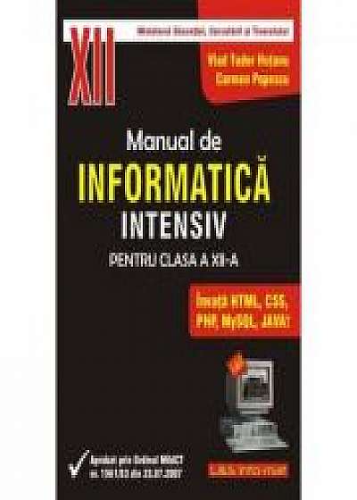 INFORMATICA, Manual pentru clasa a XII-a, profilul real-intensiv
