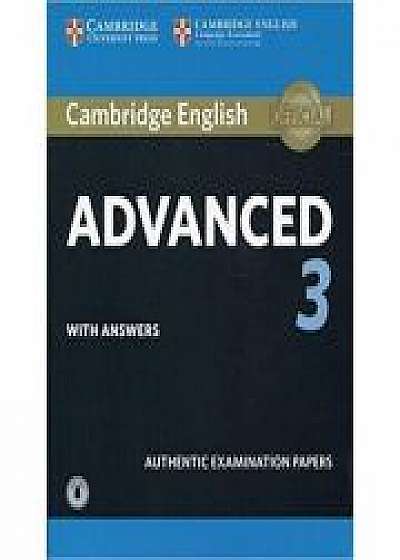 Cambridge English: Advanced 3 - Student's Book (with Answers and Audio)