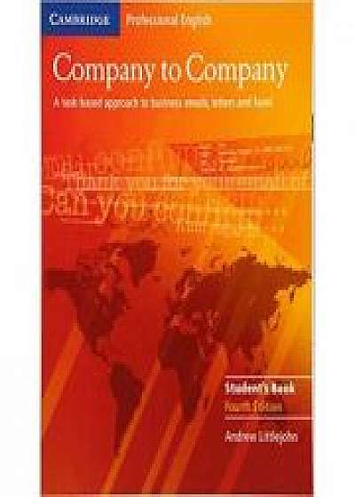Coperta cărții Company to Company - Student's Book (Cambridge Professional English)