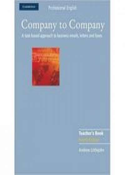 Coperta cărții Company to Company - Teacher's Book (Cambridge Professional English)