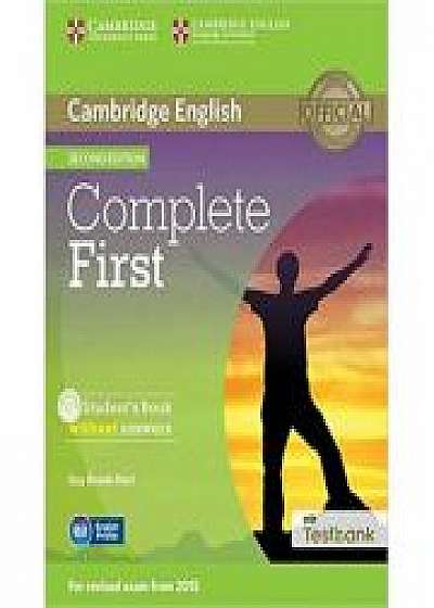 Complete First - Student's Book (without Answers with CD-ROM and Testbank)