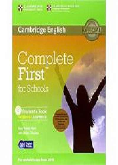 Complete First for Schools - Student's Pack (Student's Book without Answers with CD-ROM, Workbook without Answers with Audio CD)