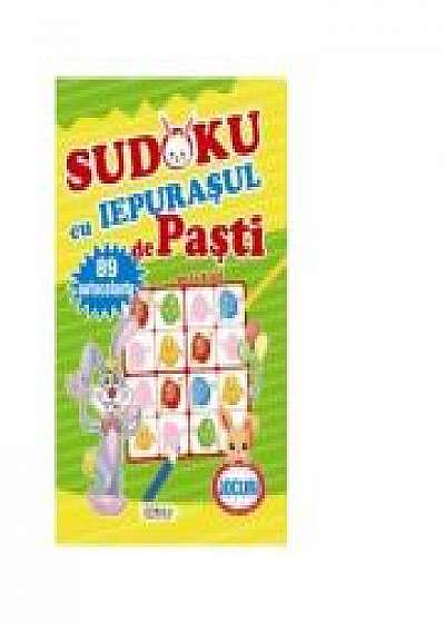 Sudoku cu iepurasul de Pasti. 89 de autocolante (de la 4 ani)