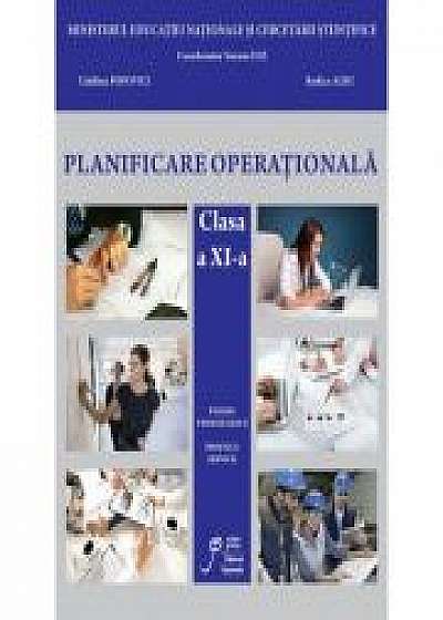 Planificare Operationala clasa a XI-a si a XII-a. Filiera tehnologica. Profilul servicii - Suzana Camelia Ilie, Roxana Georgescu