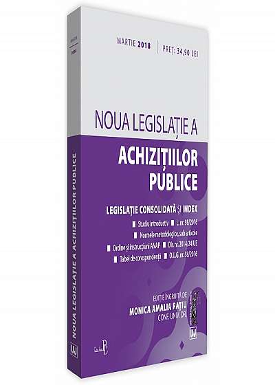 Noua legislatie a achizitiilor publice