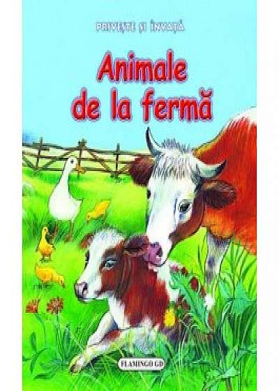 Coperta cărții Privește și învață - Animale de la fermă