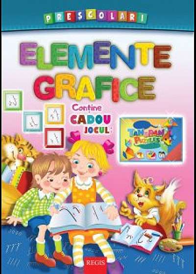 Elemente Grafice - Desenam Trasam dupa contur Coloram, Scriem (Contine un joc cadou)