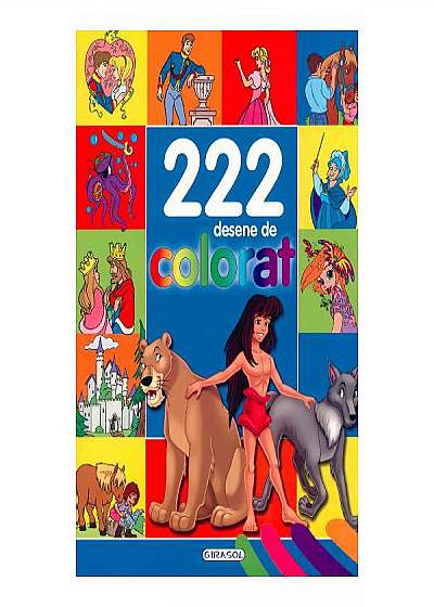 Coperta cărții 222 desene de colorat